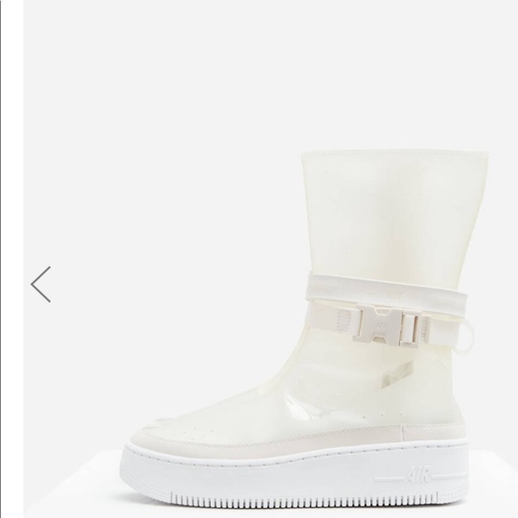 Nike Shoes - Nike Air Force 1 Sage Hi LX Clear Boot NIB